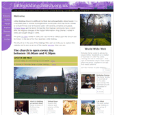 Tablet Screenshot of littlegiddingchurch.org.uk
